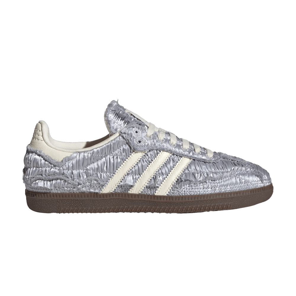 Caroline Hu x adidas Samba OG Satin Pack - Silver Metallic