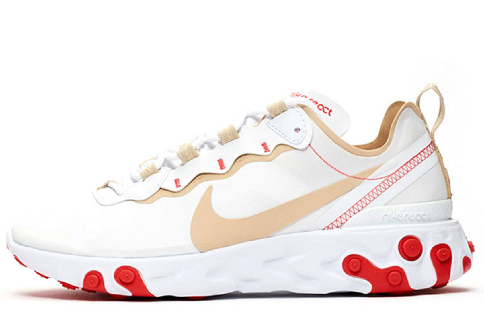 Фото № 1 с приближением к товару «‎Nike Wmns React Element 55 'White Desert Ember'»
