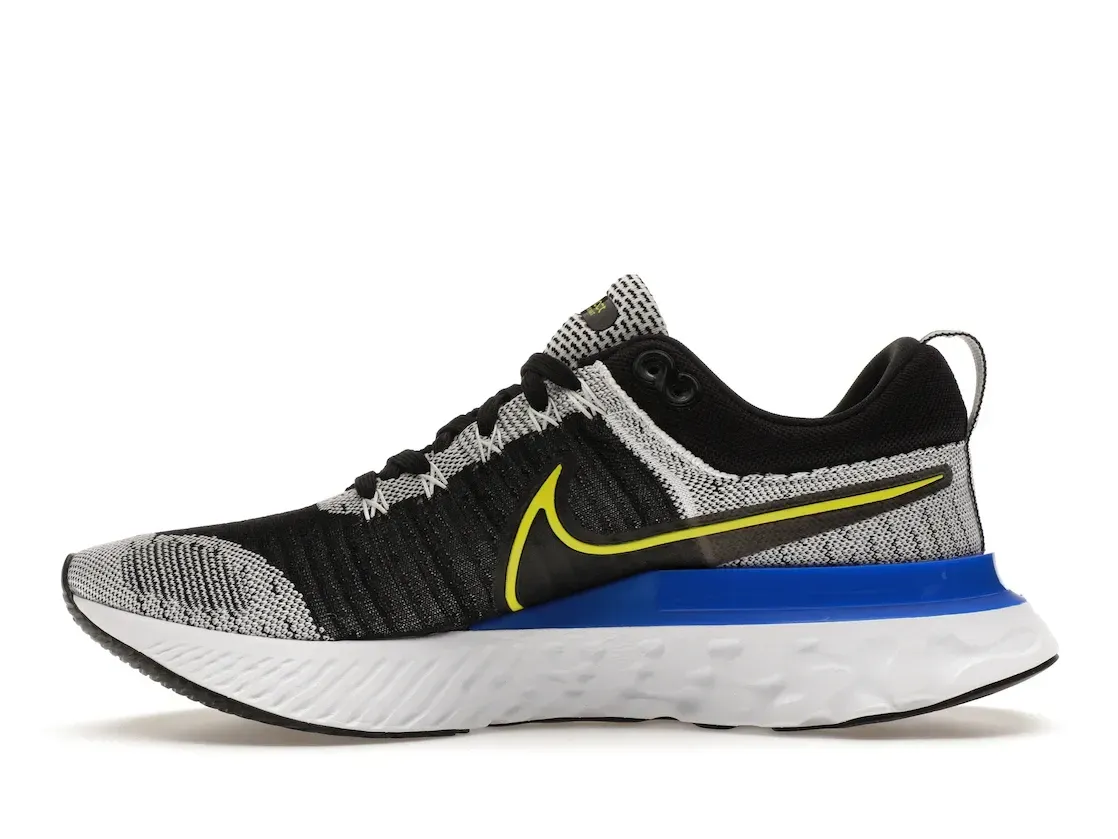 Фото № 3 с приближением к товару «‎Nike React Infinity Run Flyknit 2 Black White Racer Blue Cyber»