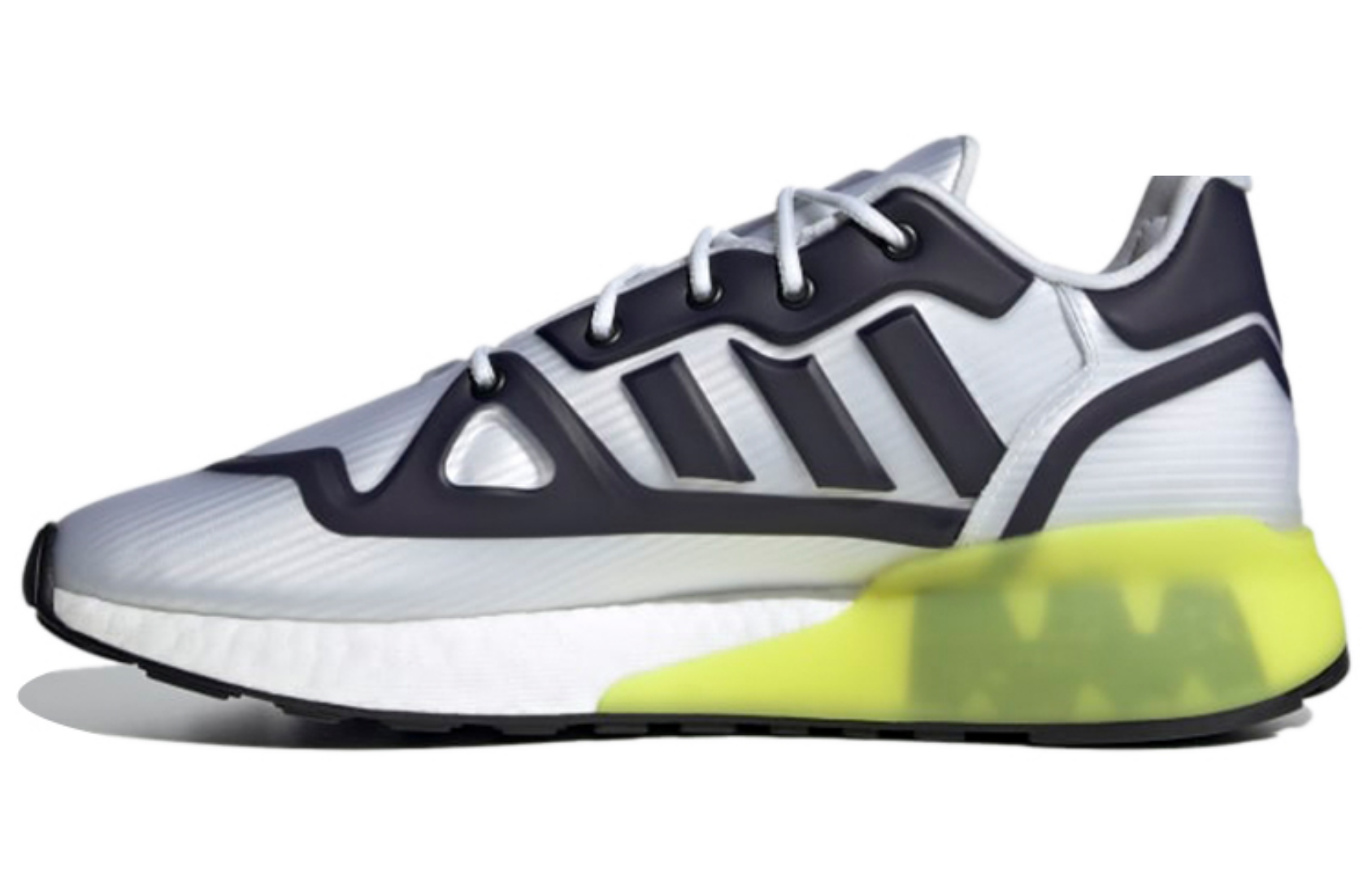 Фото № 1 с приближением к товару «‎adidas originals ZX 2K Boost Futureshell WhiteBlueYellow»