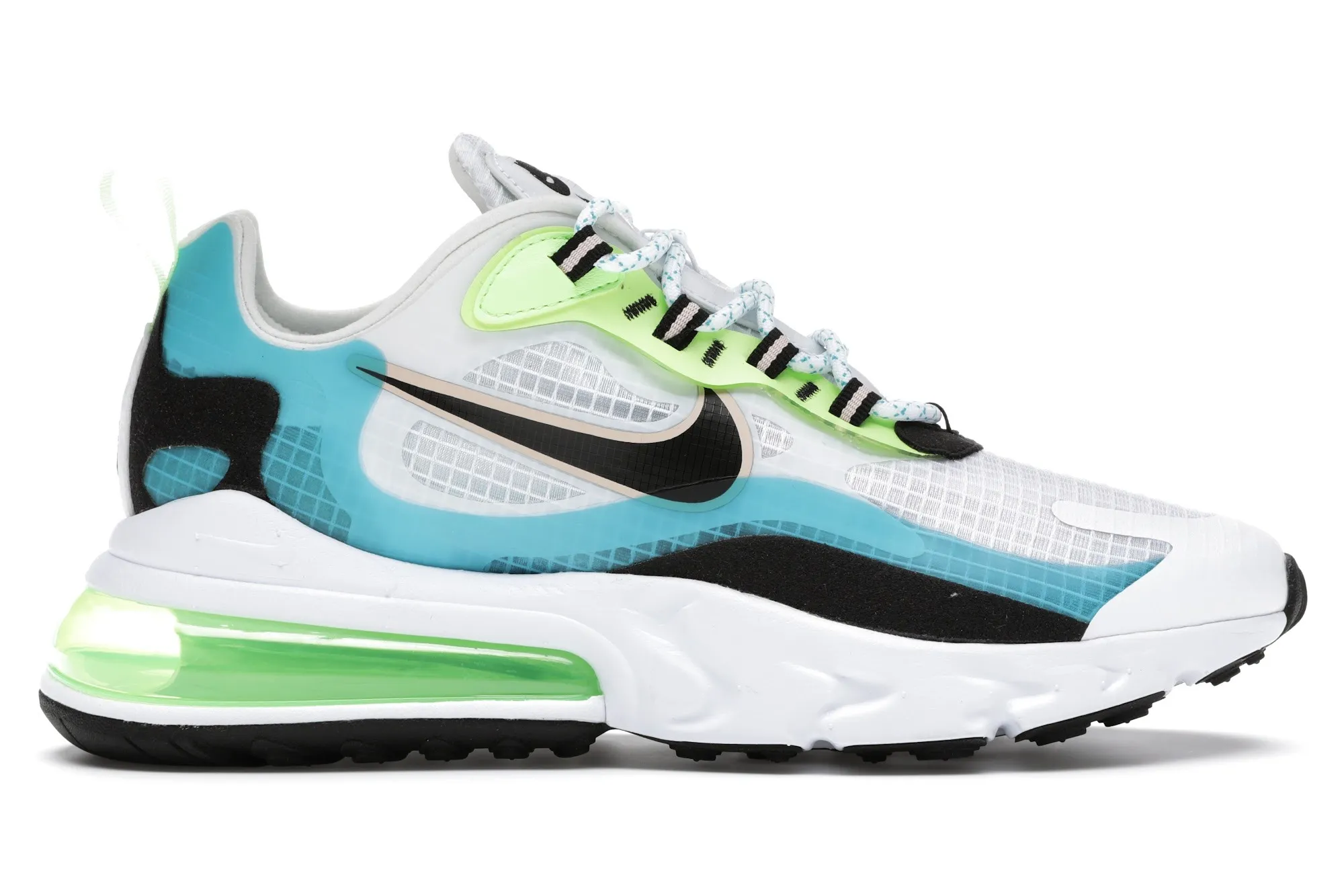 Фото № 1 с приближением к товару «‎Nike Air Max 270 React Oracle Aqua Ghost Green»