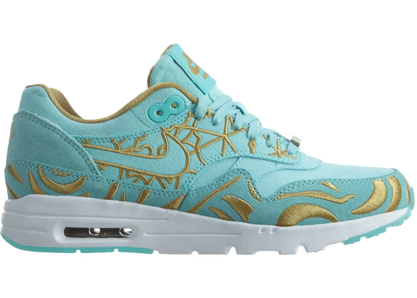 Фото № 1 с приближением к товару «‎Nike Air Max 1 Ultra Lotc Qs Island Green Island Green-Flt Gld »