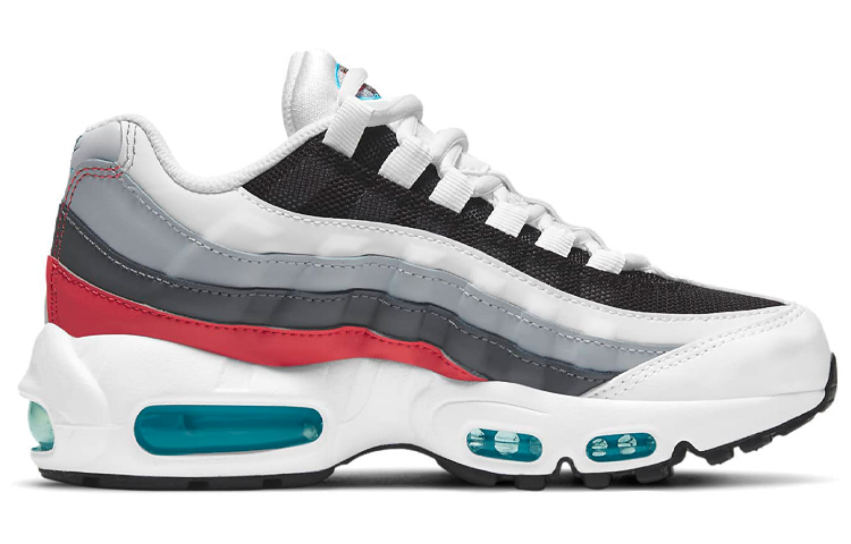 Фото № 2 с приближением к товару «‎Nike Air Max 95 Recraft (GS) WhiteRedBlue»