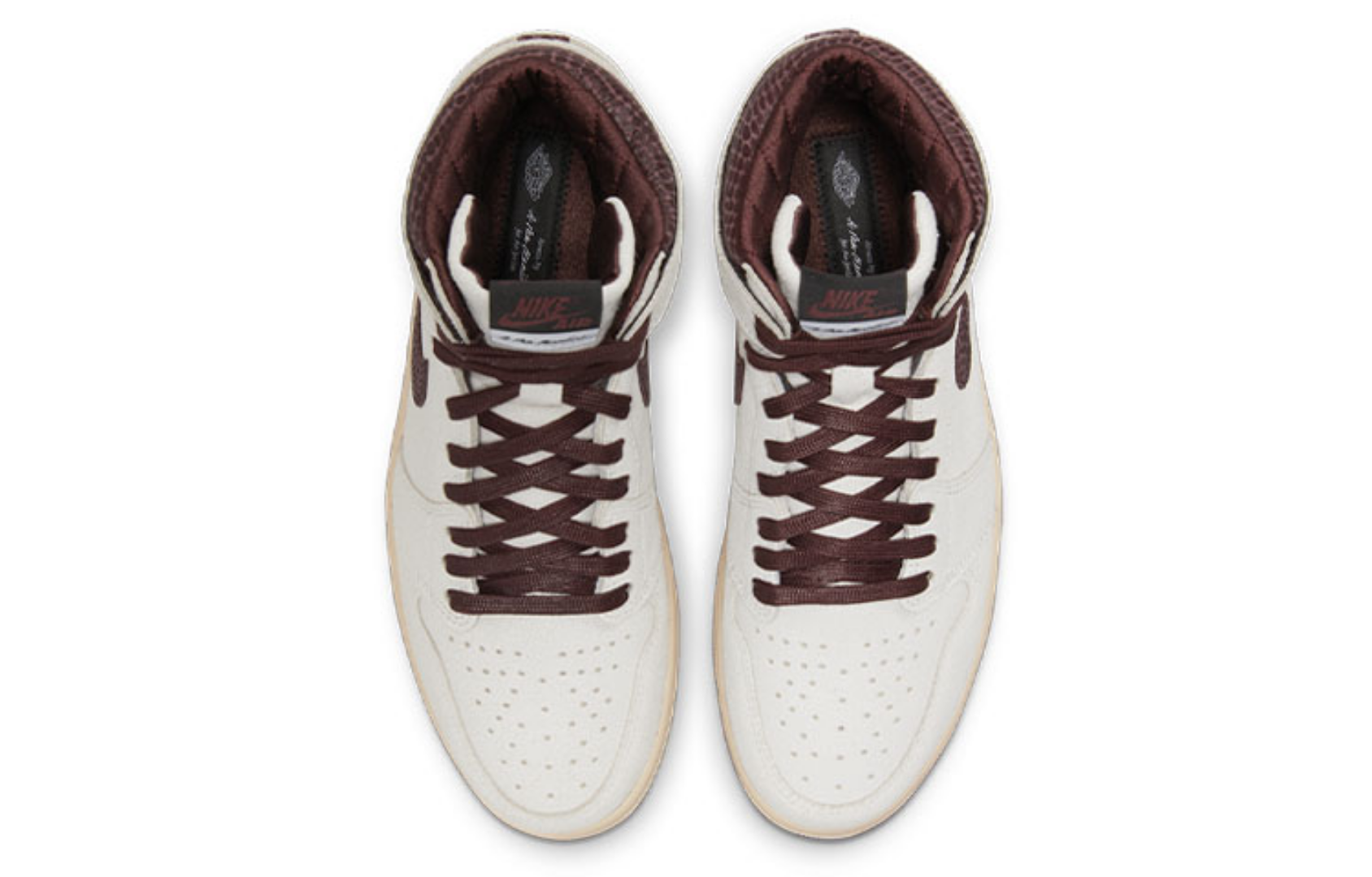 Фото № 4 с приближением к товару «‎A Ma Maniere x Air Jordan 1 High OG GreyBrown»