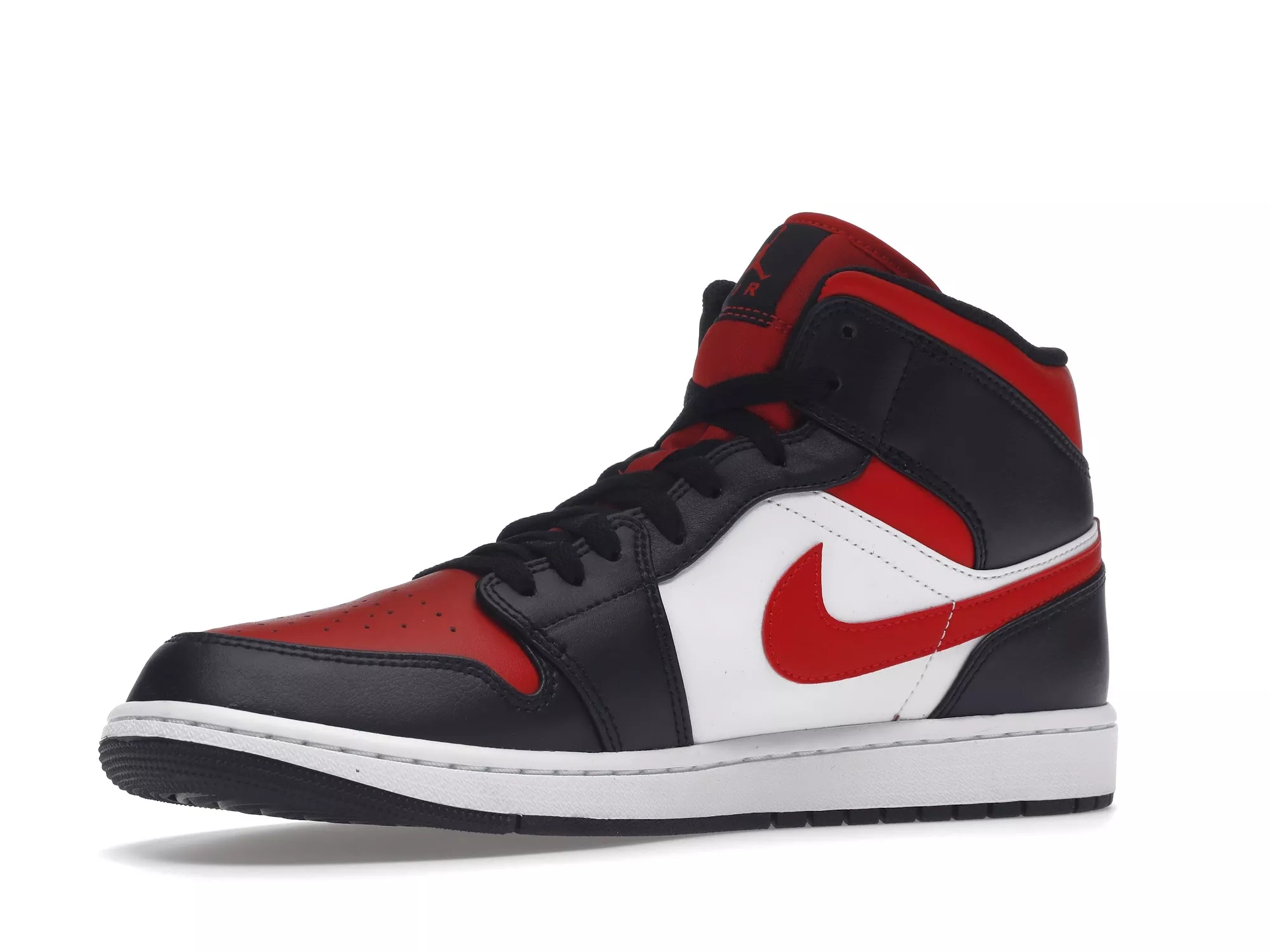 Фото № 3 с приближением к товару «‎Jordan 1 Mid White Black Red (2022)»