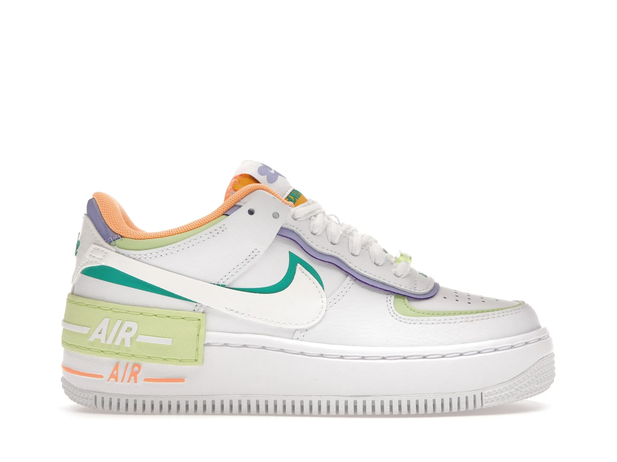 Фото № 1 с приближением к товару «‎Nike Air Force 1 Low Shadow White Peach Cream Lime »