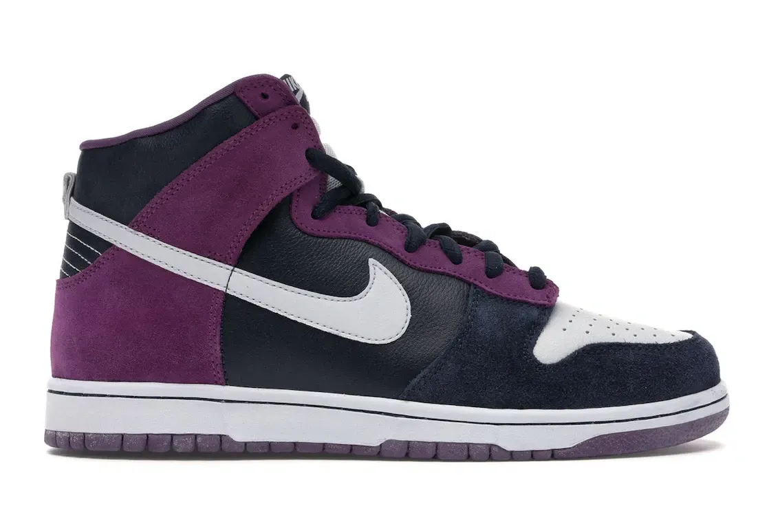 Фото № 1 с приближением к товару «‎Nike SB Dunk High Dark Obsidian Metallic Platinum»
