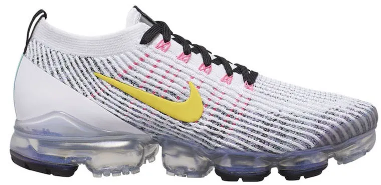 Фото № 1 с приближением к товару «‎Nike Air VaporMax 3 White Dynamic Yellow»