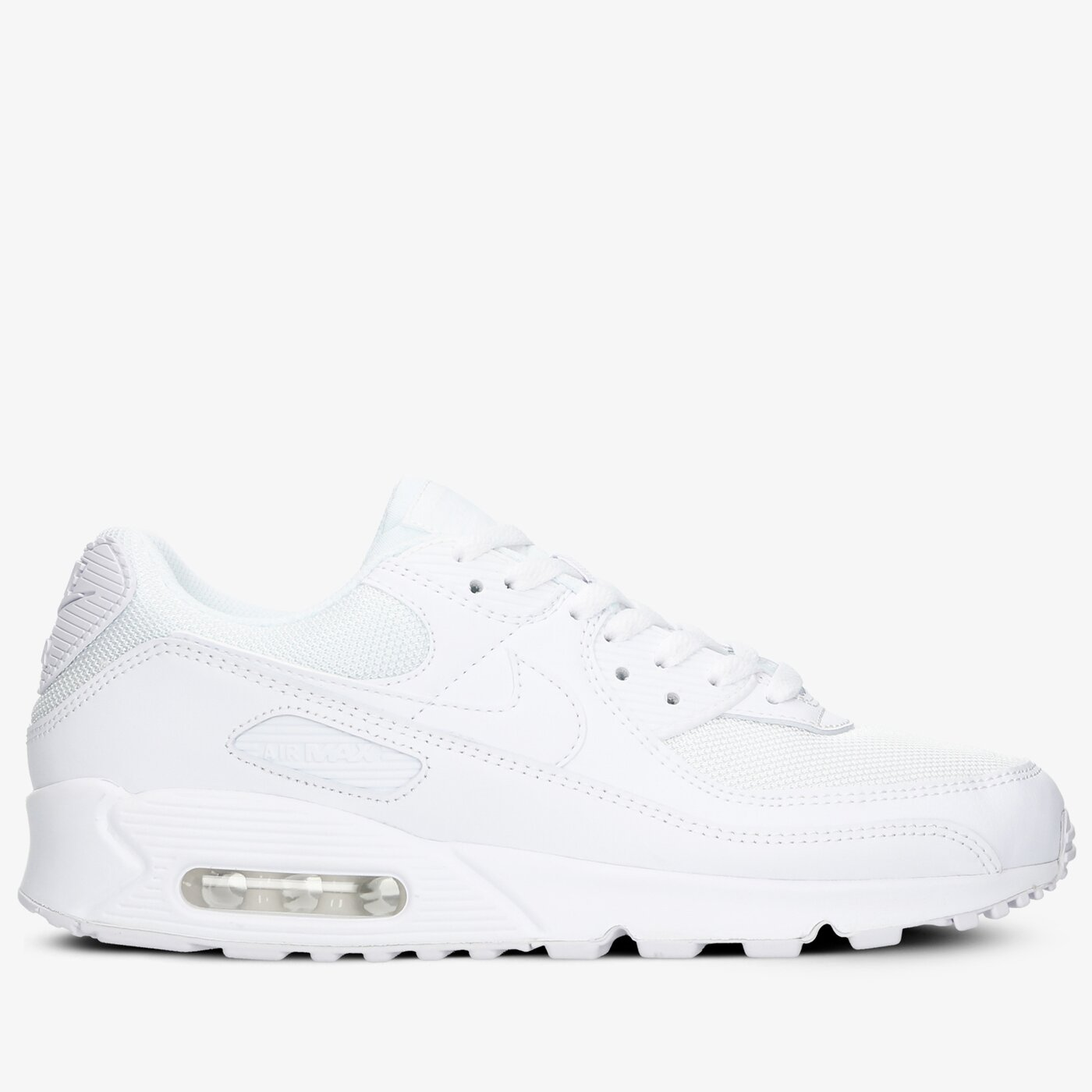 Фото № 2 с приближением к товару «‎Nike Air Max 90 Running shoes Triple White»