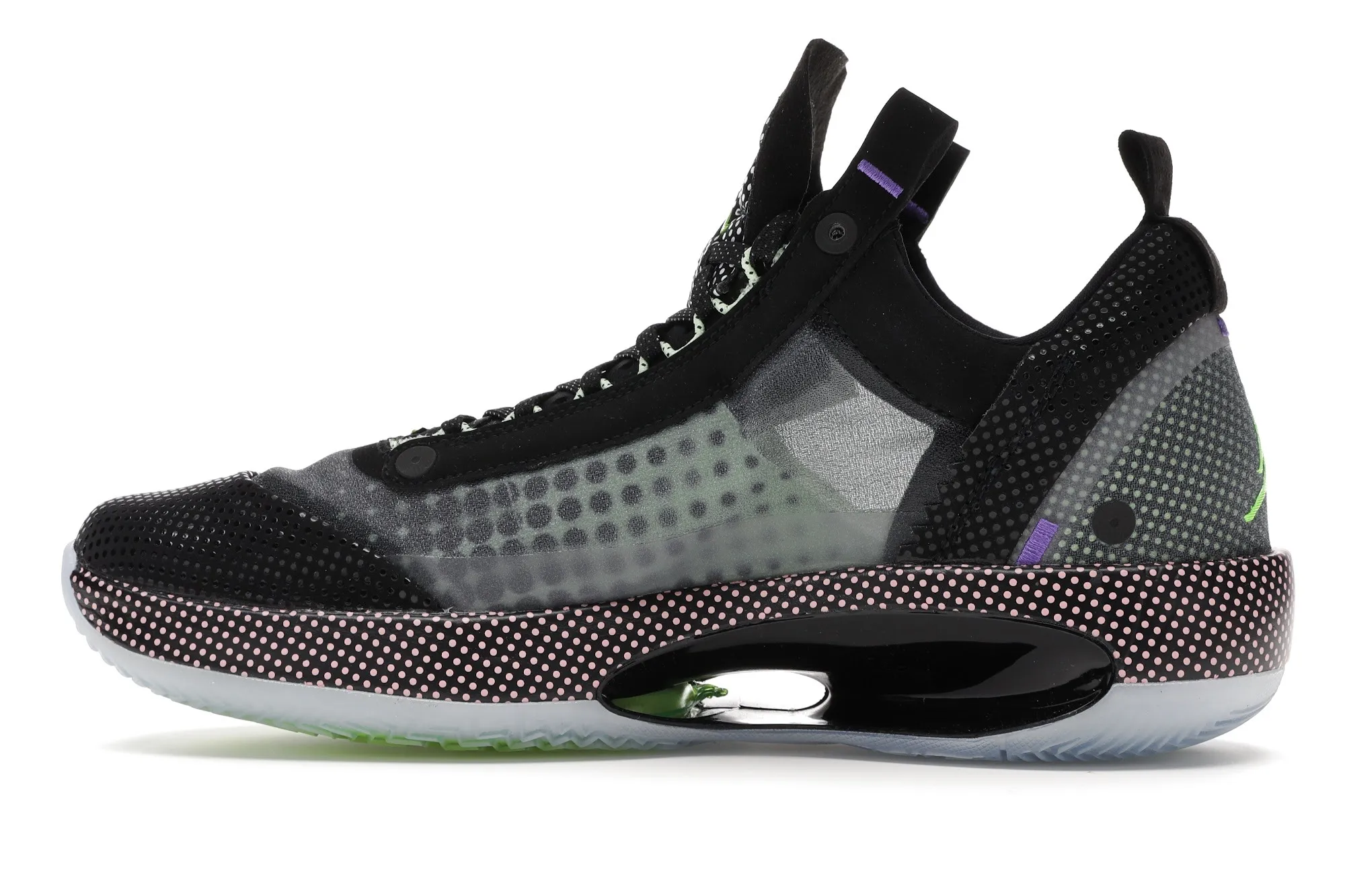 Фото № 5 с приближением к товару «‎Jordan XXXIV Low Black Vapor Green Bleached Coral»