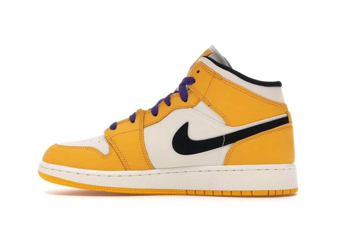 Фото № 5 с приближением к товару «‎Jordan 1 Mid SE Lakers »