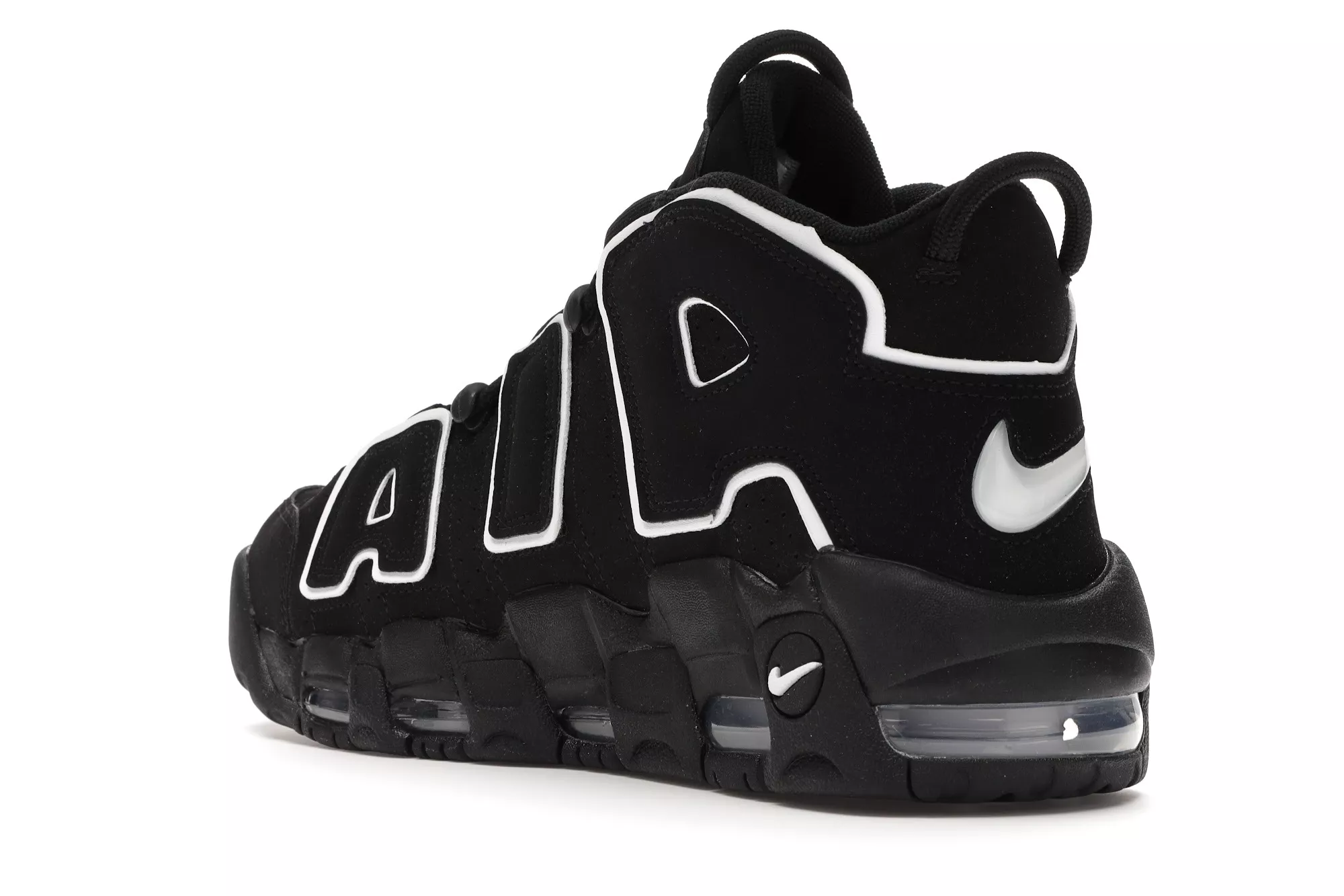 Фото № 3 с приближением к товару «‎Nike Air More Uptempo Black White (2016/2020)»