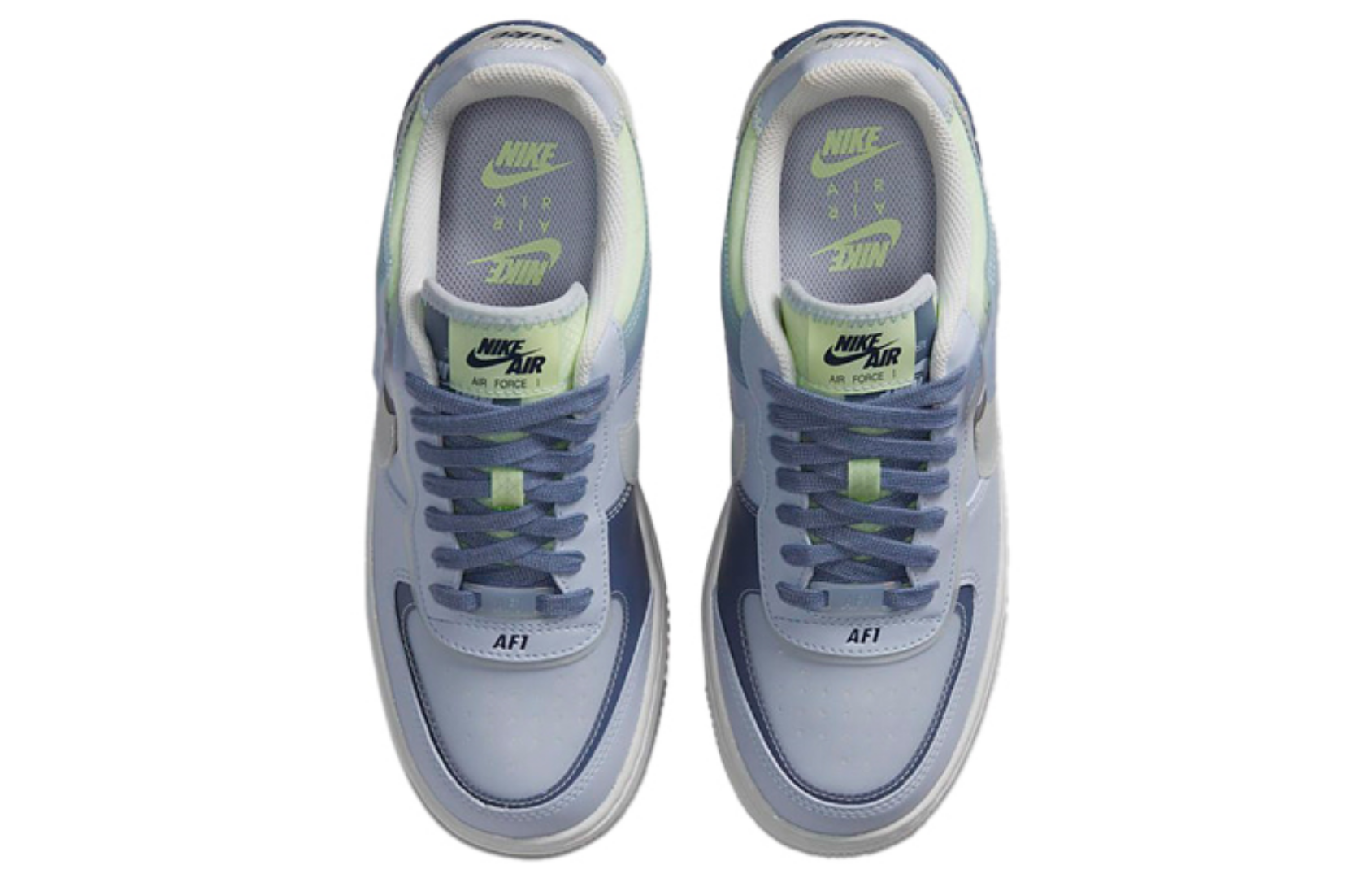 Фото № 4 с приближением к товару «‎Nike Air Force 1 Shadow Se Skate Shoes GhostSummit White-World Ind»