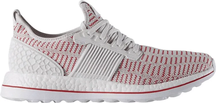 Фото № 1 с приближением к товару «‎adidas Pureboost ZG Crystal White Vivid Red»
