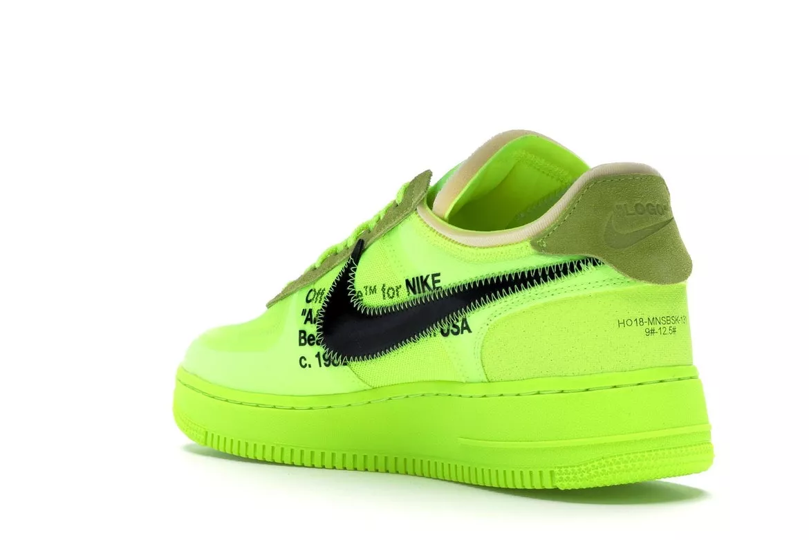Фото № 5 с приближением к товару «‎Nike Air Force 1 Low Off-White Volt»