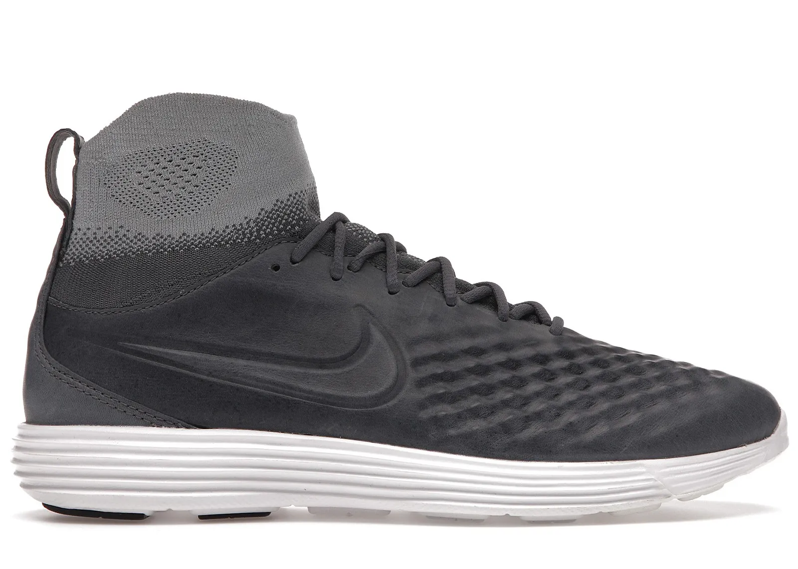Фото № 1 с приближением к товару «‎Nike Lunar Magista II 2 Flyknit Dark Grey/Dark Grey-Wolf Grey»