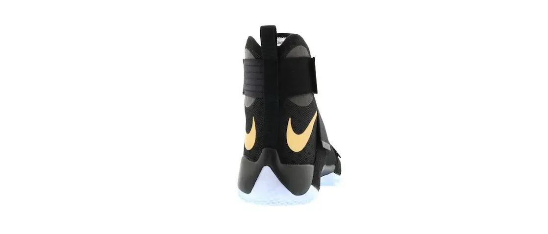 Фото № 4 с приближением к товару «‎Nike LeBron Zoom Soldier 10 Black Gold (Nike iD)»