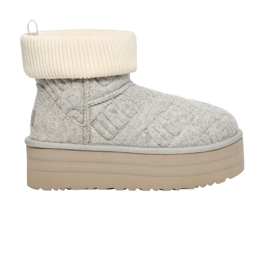 UGG Women's Classic Mini Platform Felted Boot Grey