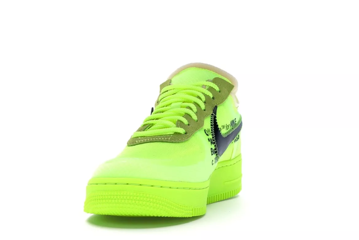 Фото № 2 с приближением к товару «‎Nike Air Force 1 Low Off-White Volt»