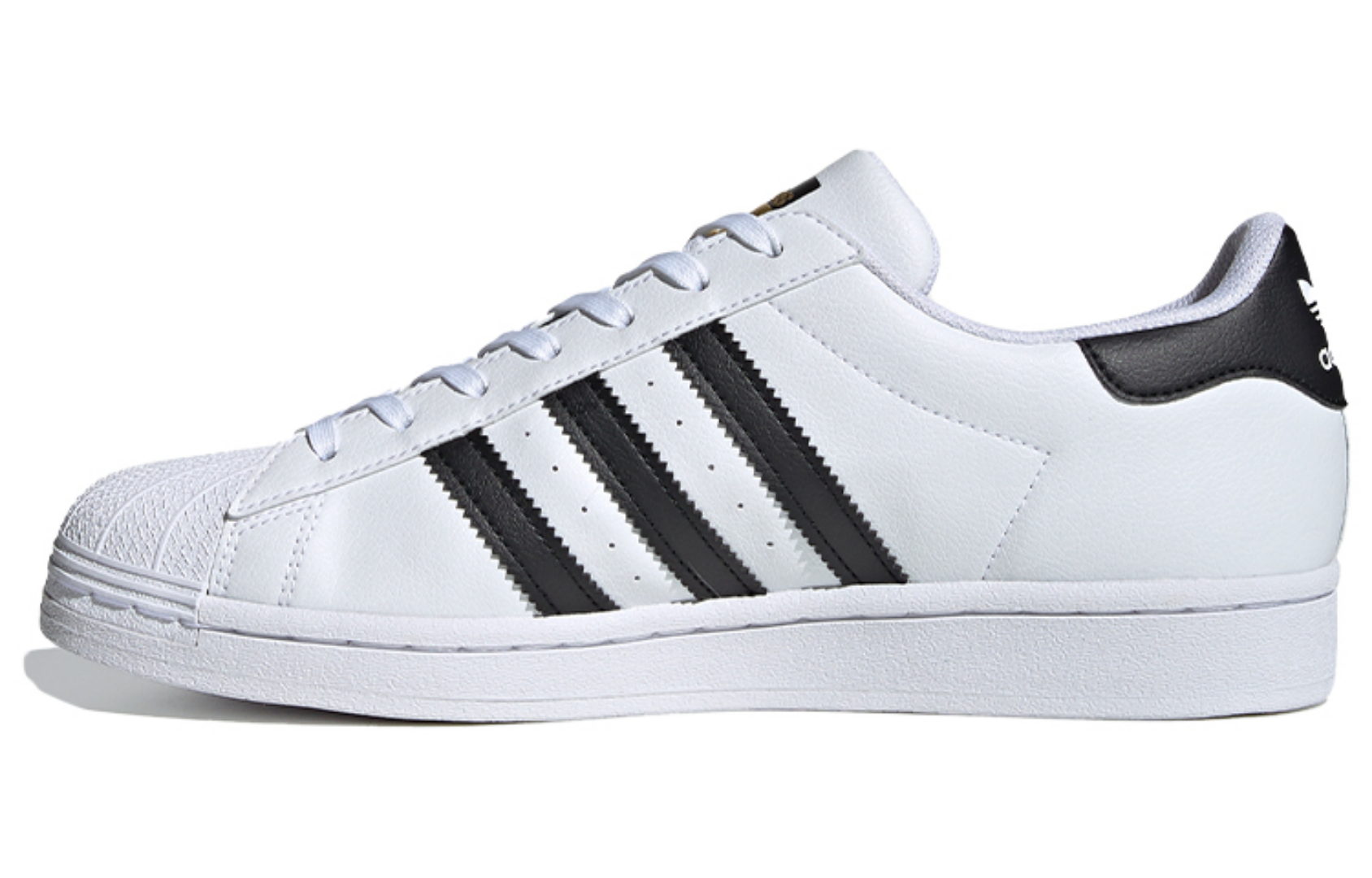 Фото № 1 с приближением к товару «‎adidas originals Superstar Vegan BlackWhiteGold»
