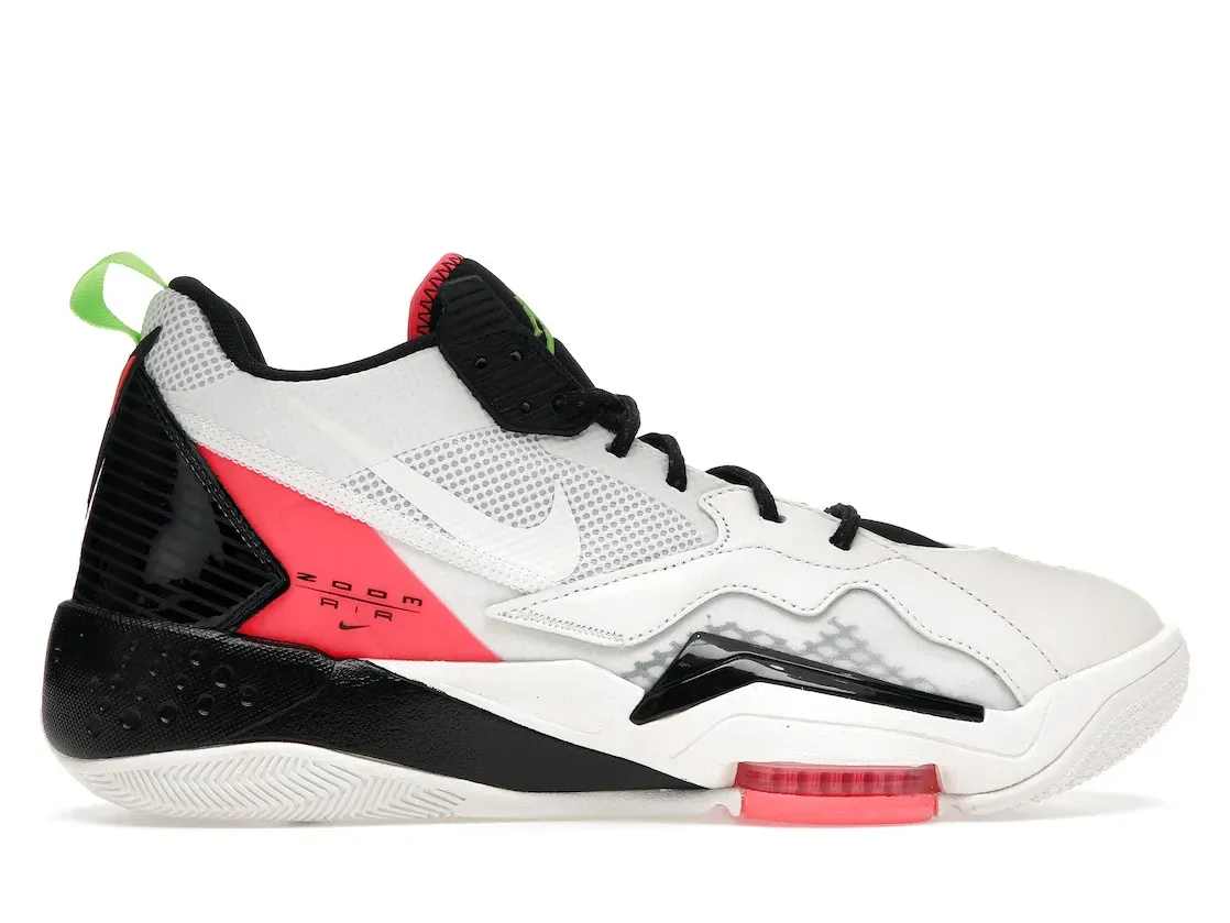 Фото № 1 с приближением к товару «‎Jordan Zoom 92 Sail Flash Crimson Electric Green»