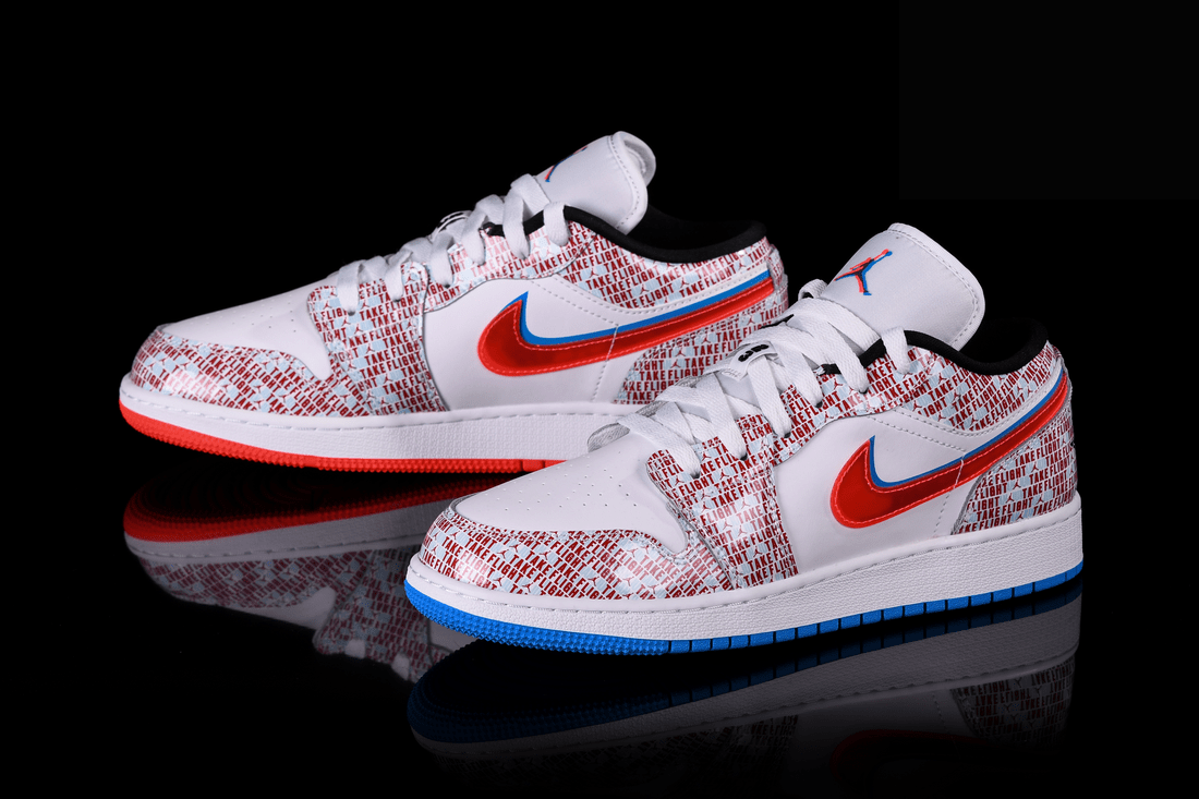 Фото № 3 с приближением к товару «‎Nike Air Jordan 1 Retro Se Gs Take Flight »