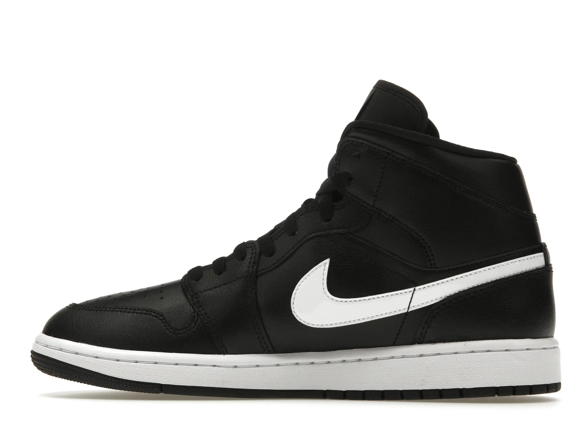 Фото № 5 с приближением к товару «‎Jordan 1 Mid Black/White»