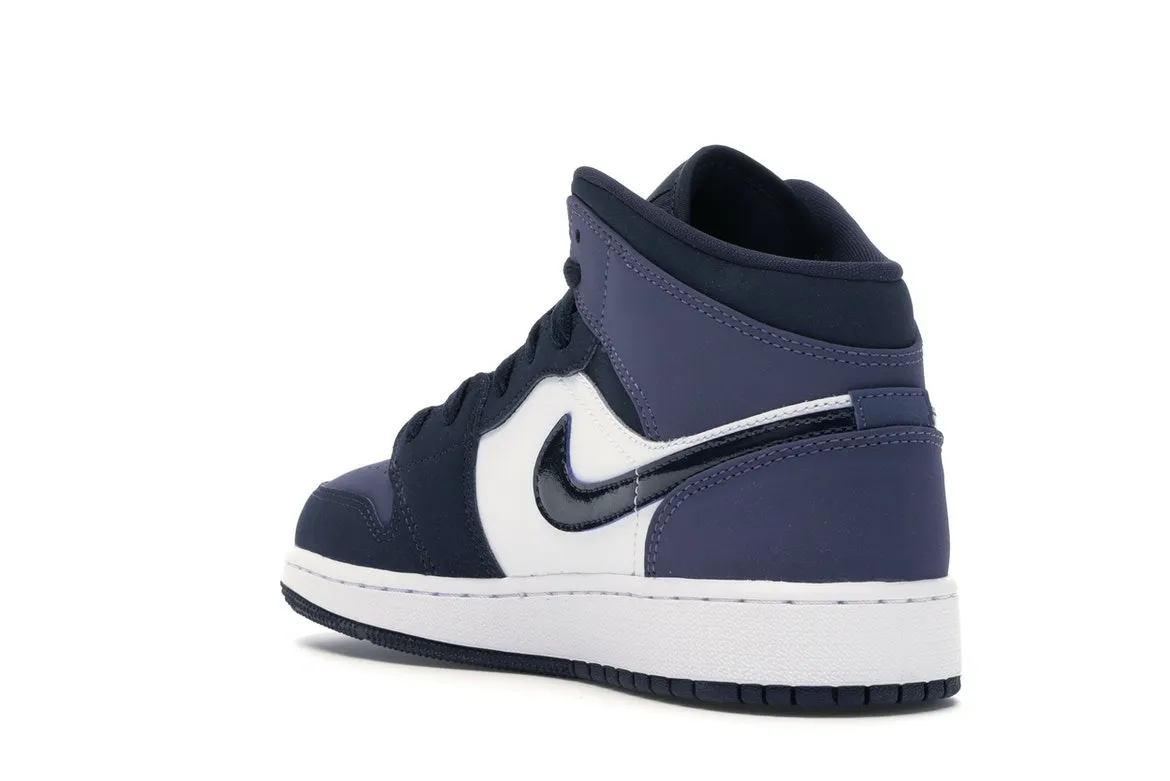 Фото № 6 с приближением к товару «‎Jordan 1 Mid Sanded Purple »