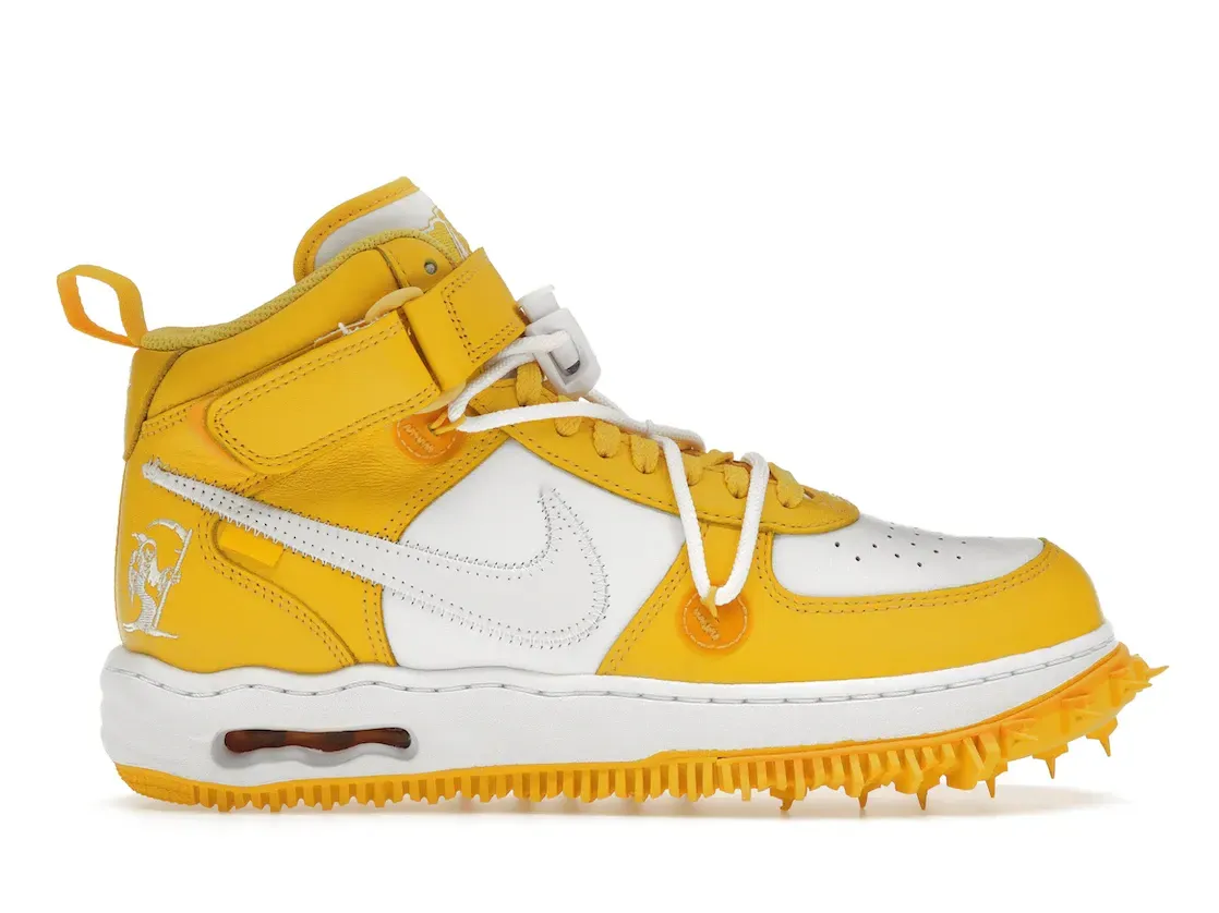 Фото № 1 с приближением к товару «‎Nike Air Force 1 Mid SP Off-White Varsity Maize»