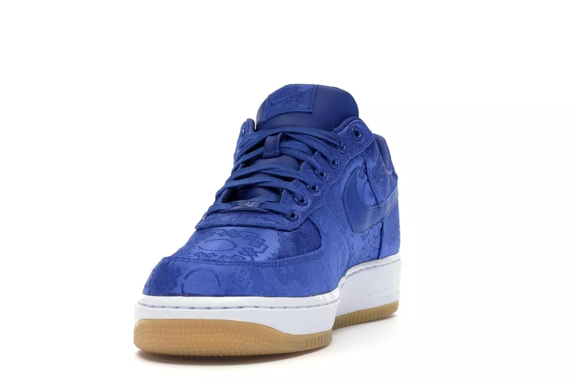 Фото № 6 с приближением к товару «‎Nike Air Force 1 Low CLOT Blue Silk»