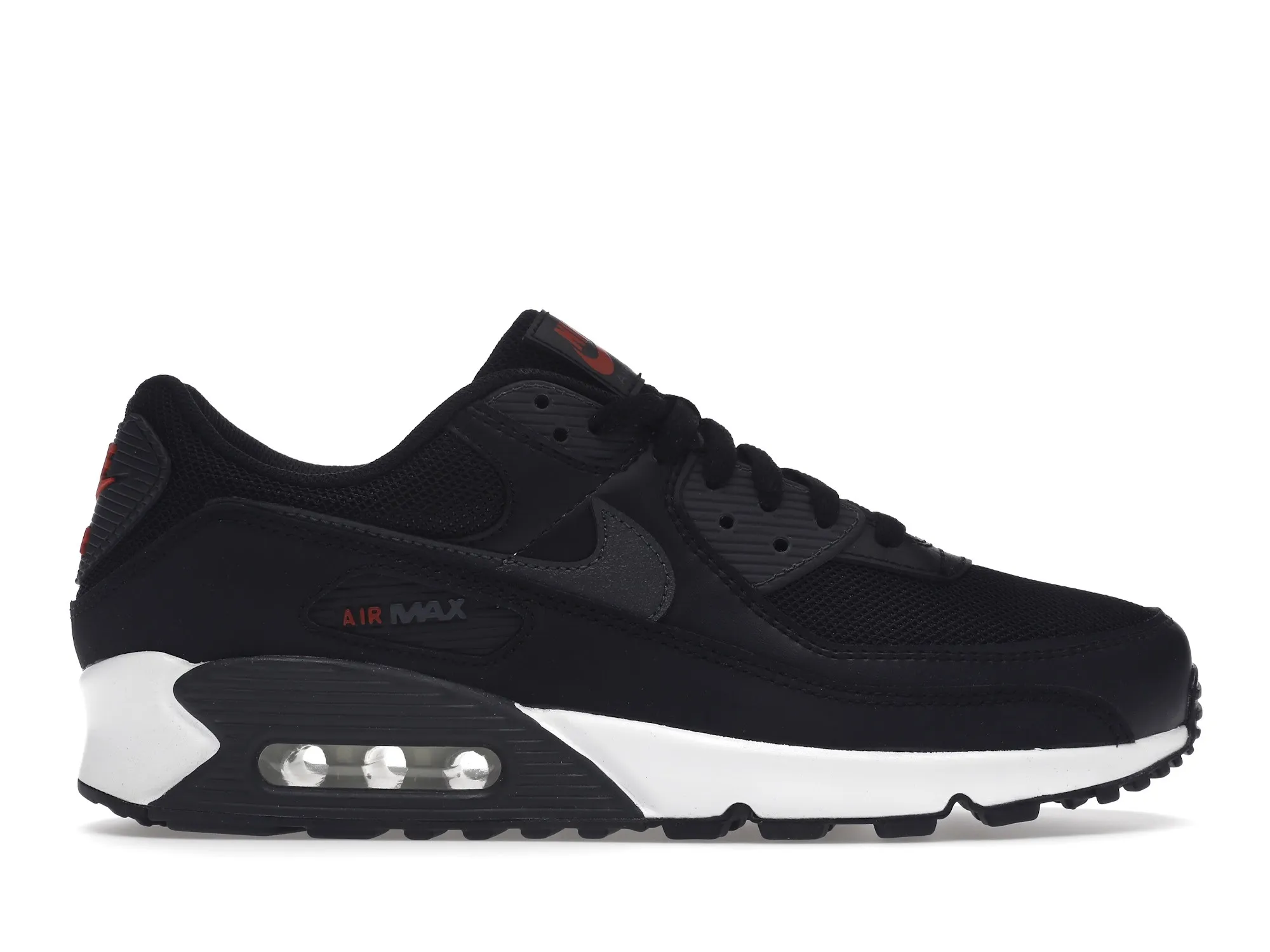 Фото № 1 с приближением к товару «‎Nike Air Max 90 Black University Red»