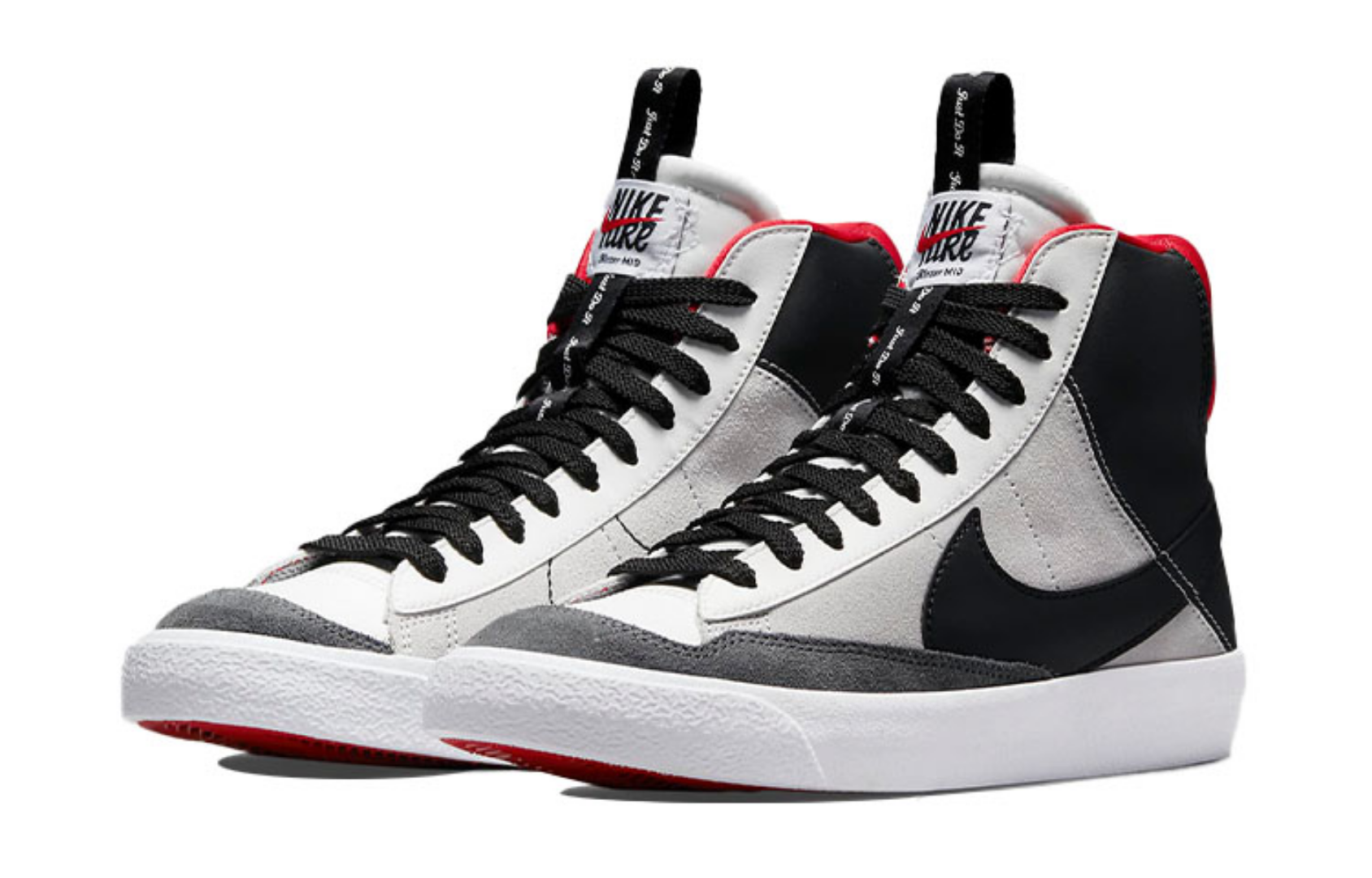 Фото № 3 с приближением к товару «‎(GS) Nike Blazer Mid '77 SE D Sneakers BlackWhiteRed»