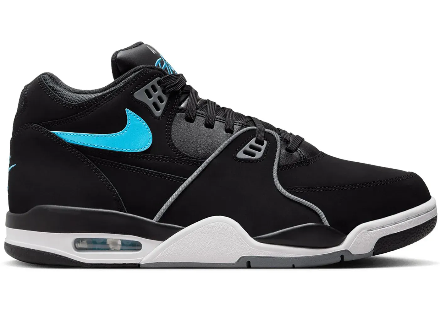 Фото № 1 с приближением к товару «‎Nike Air Flight 89 Black Noise Aqua»