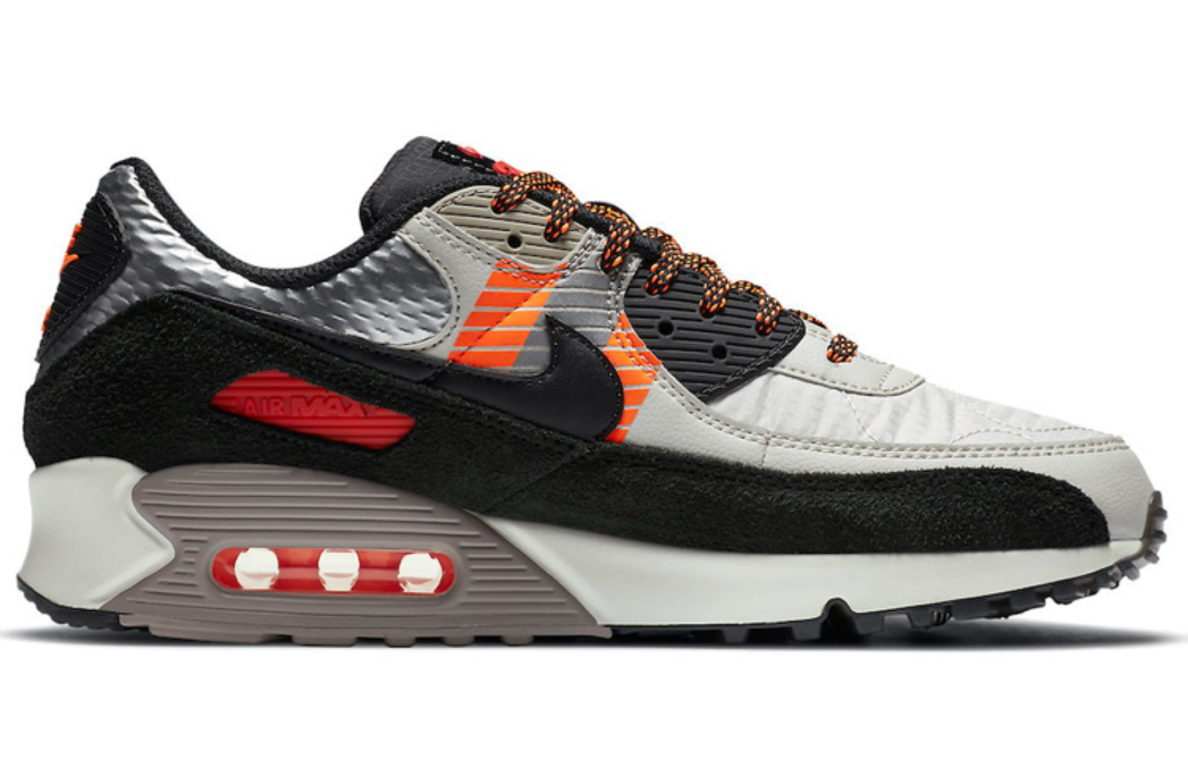 Фото № 2 с приближением к товару «‎3M X Nike Air Max 90 GreyBlackOrange»
