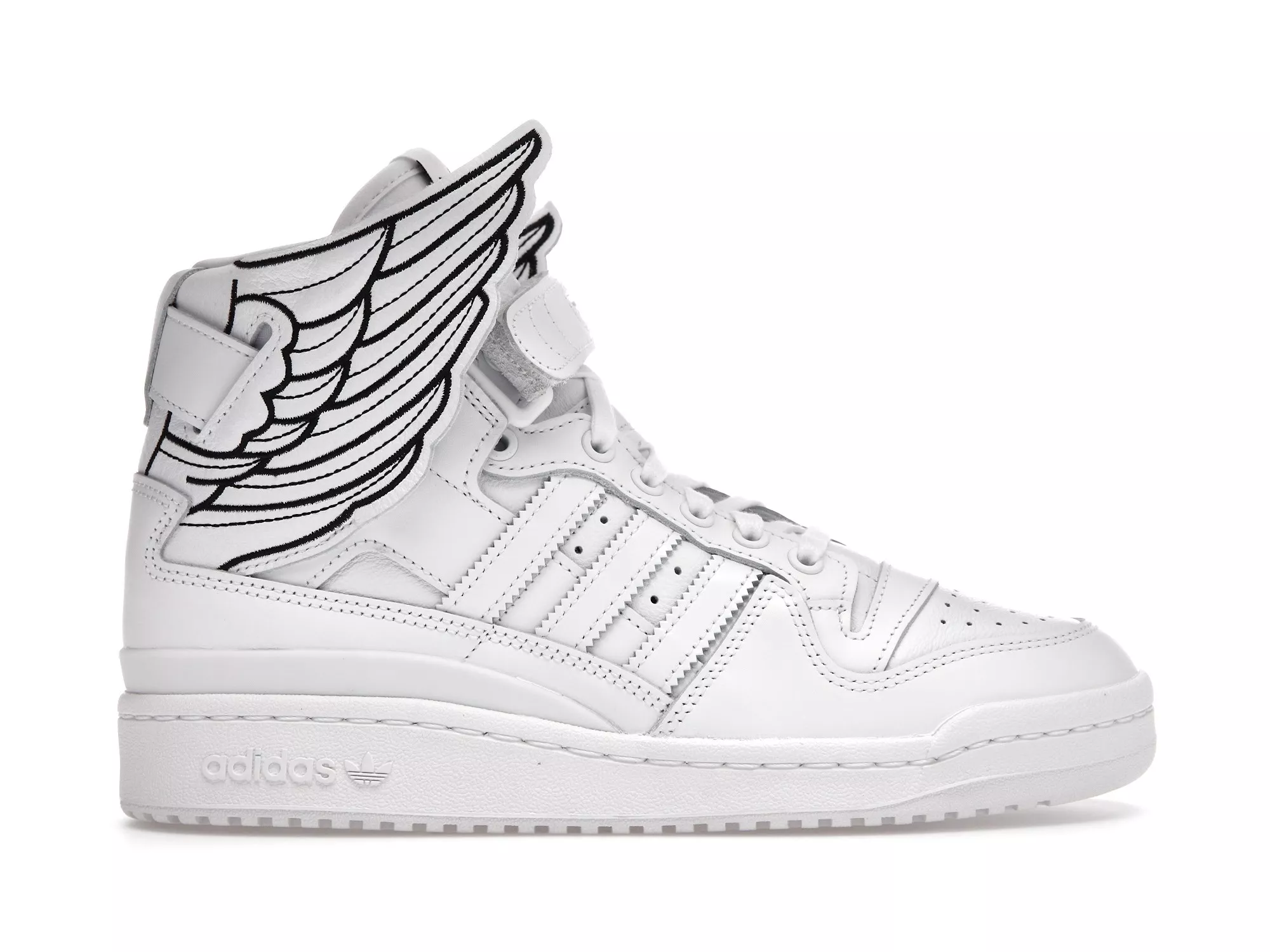 adidasForumHiWings4.0JeremyScottWhiteBlack