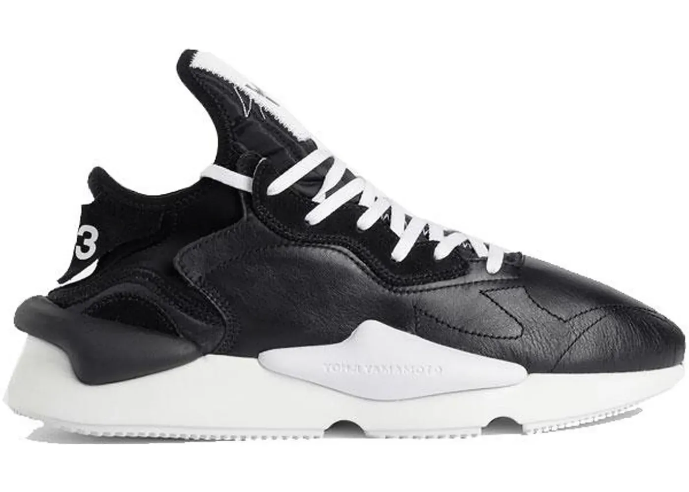 Фото № 1 с приближением к товару «‎adidas Y-3 Kaiwa Black White Black Heel»