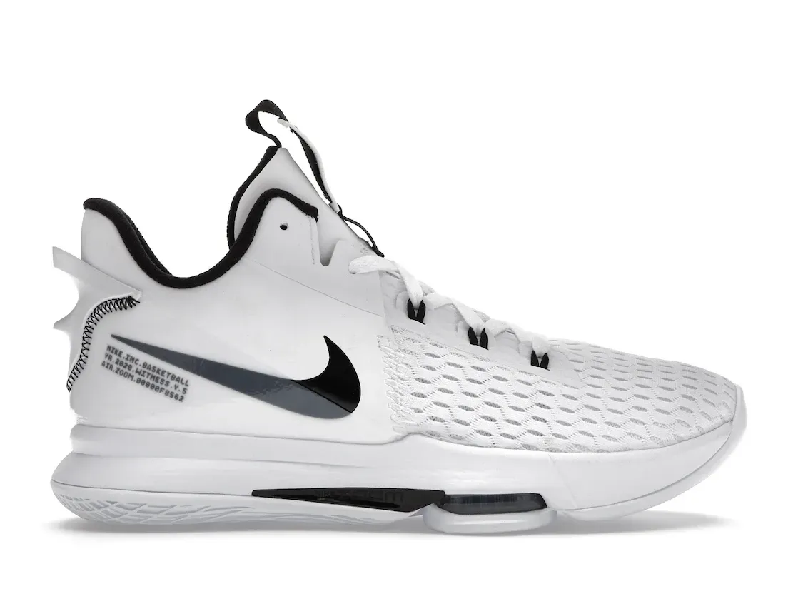 Фото № 1 с приближением к товару «‎Nike LeBron Witness 5 White Black»