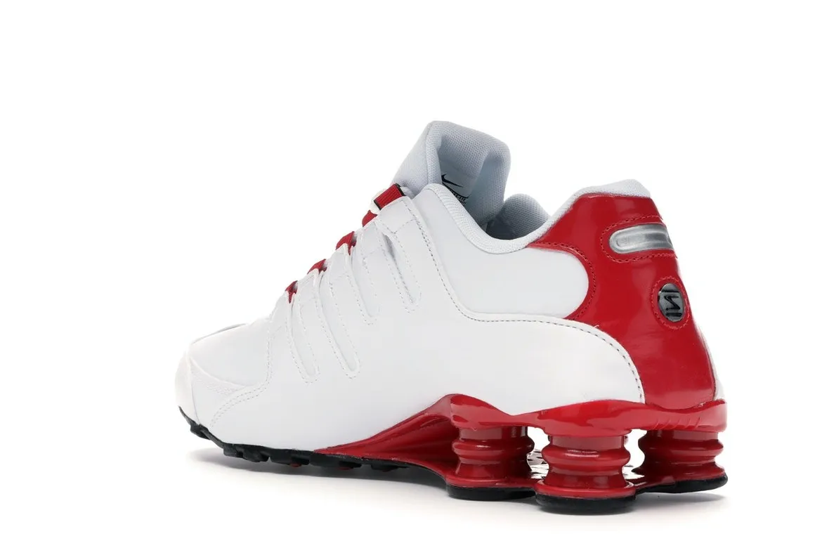 Фото № 6 с приближением к товару «‎Nike Shox NZ White University Red»