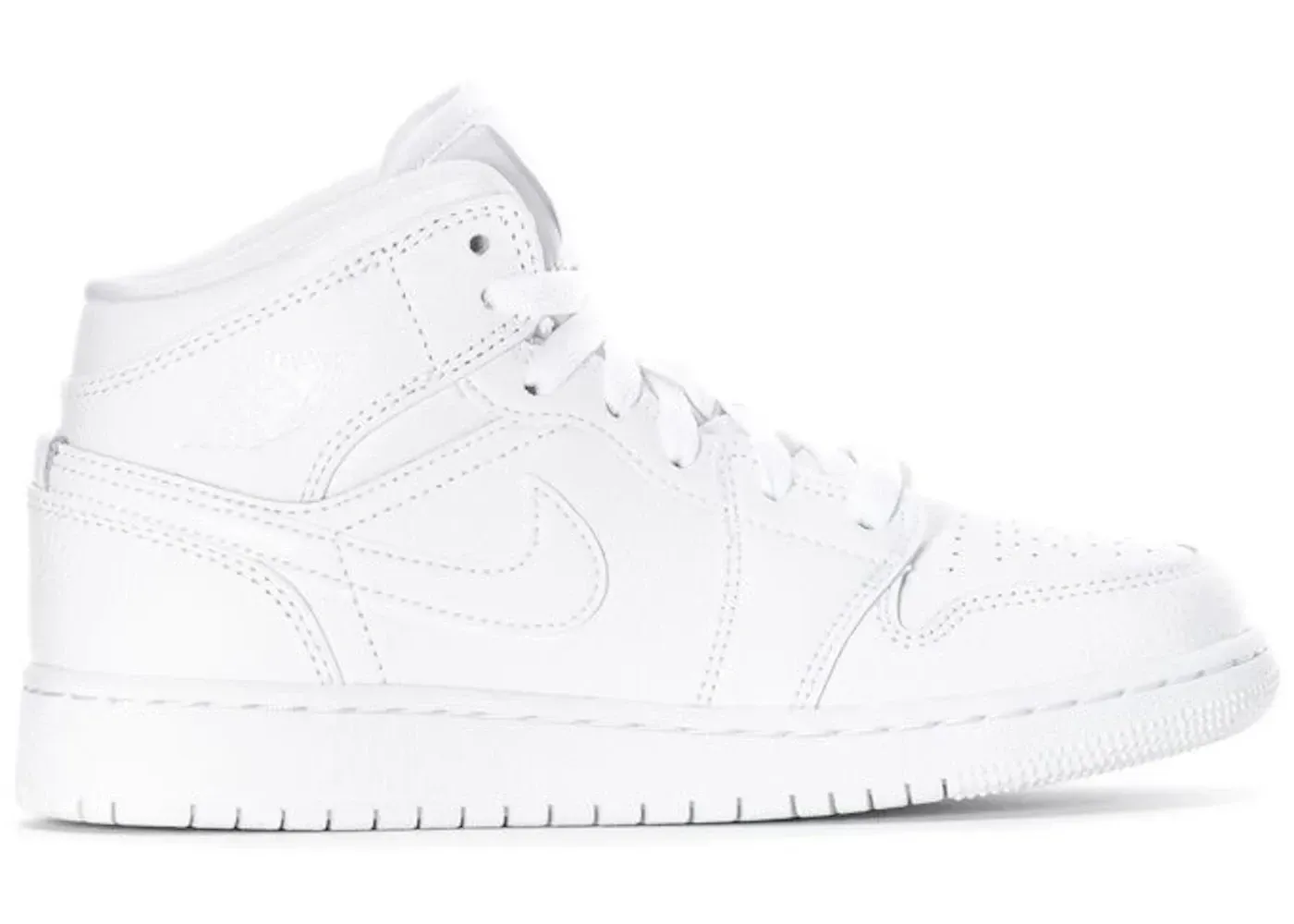 Фото № 1 с приближением к товару «‎Jordan 1 Mid Triple White (2019) »