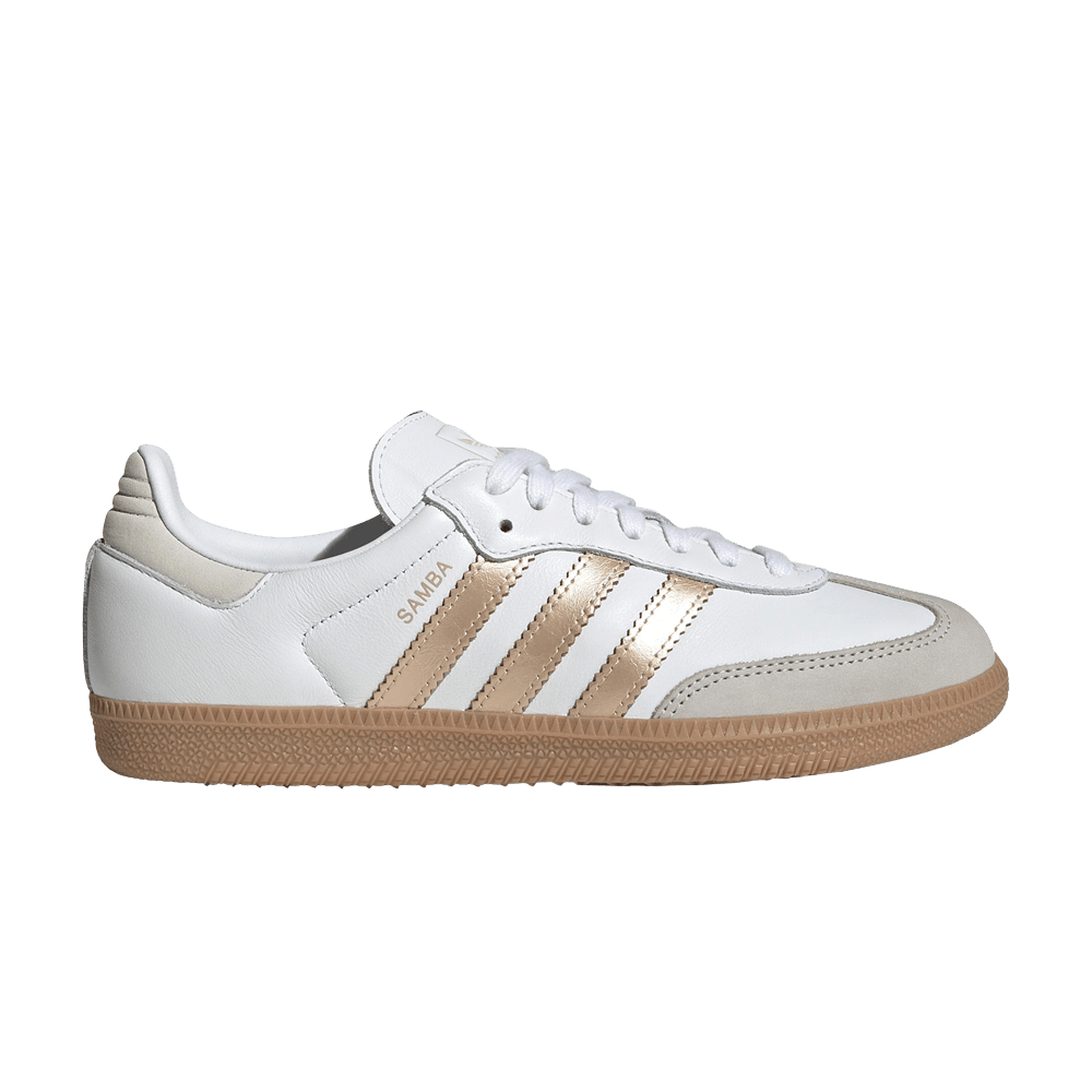 adidas Women's Samba OG White Wonder Gold Grey