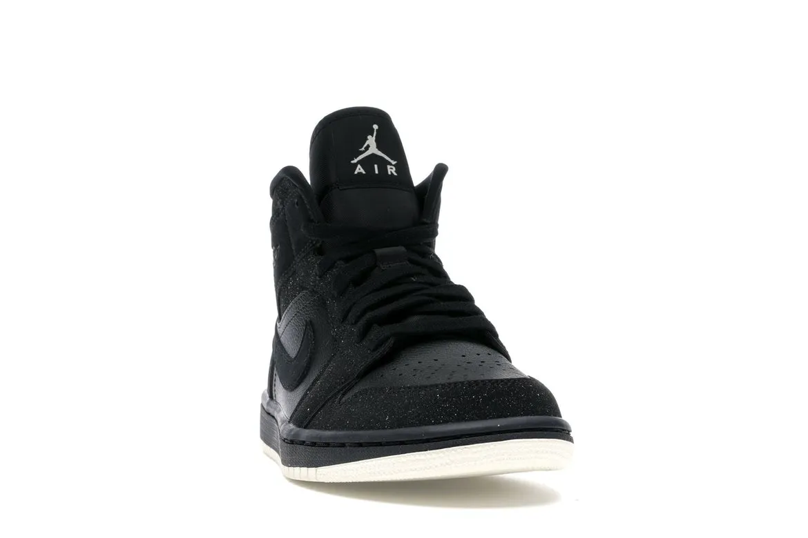 Фото № 4 с приближением к товару «‎Jordan 1 Mid Glitter Black »