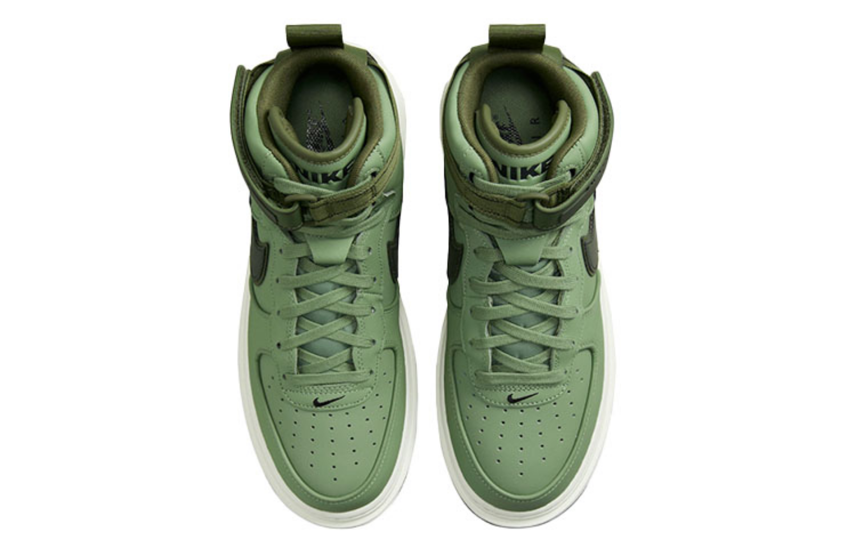 Фото № 3 с приближением к товару «‎Nike Air Force 1 High Boot Sneakers Green»