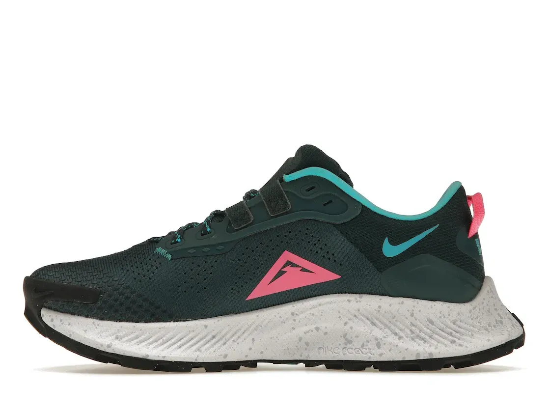 Фото № 3 с приближением к товару «‎Nike Pegasus Trail 3 Dark Teal Green Pink Glow »