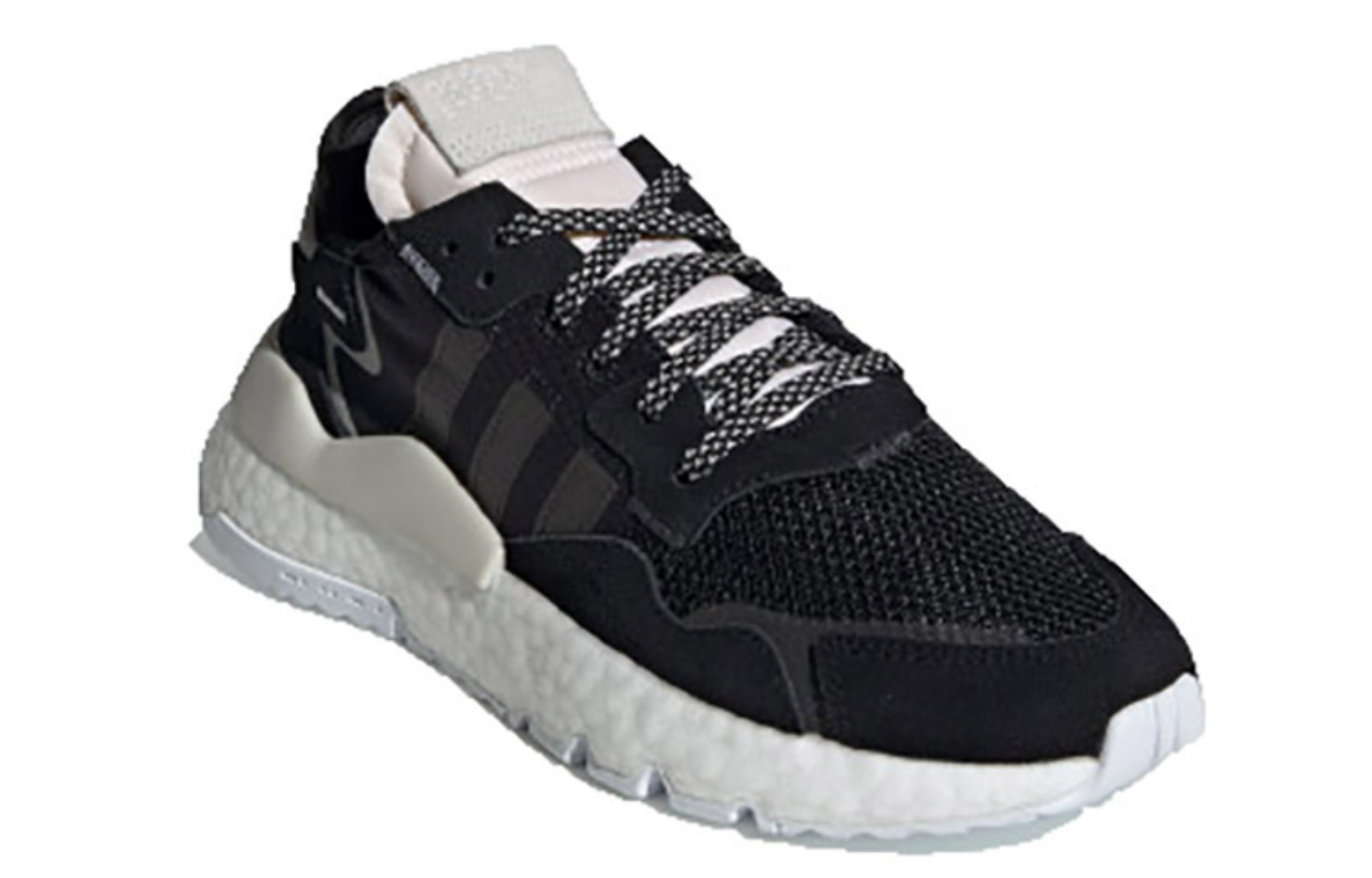 Фото № 2 с приближением к товару «‎adidas Nite Jogger Core Black Raw White (W)»