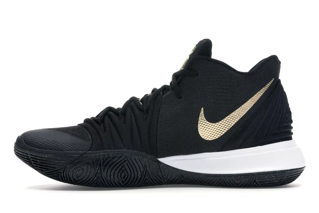 Фото № 3 с приближением к товару «‎Nike Kyrie 5 Black Metallic Gold»