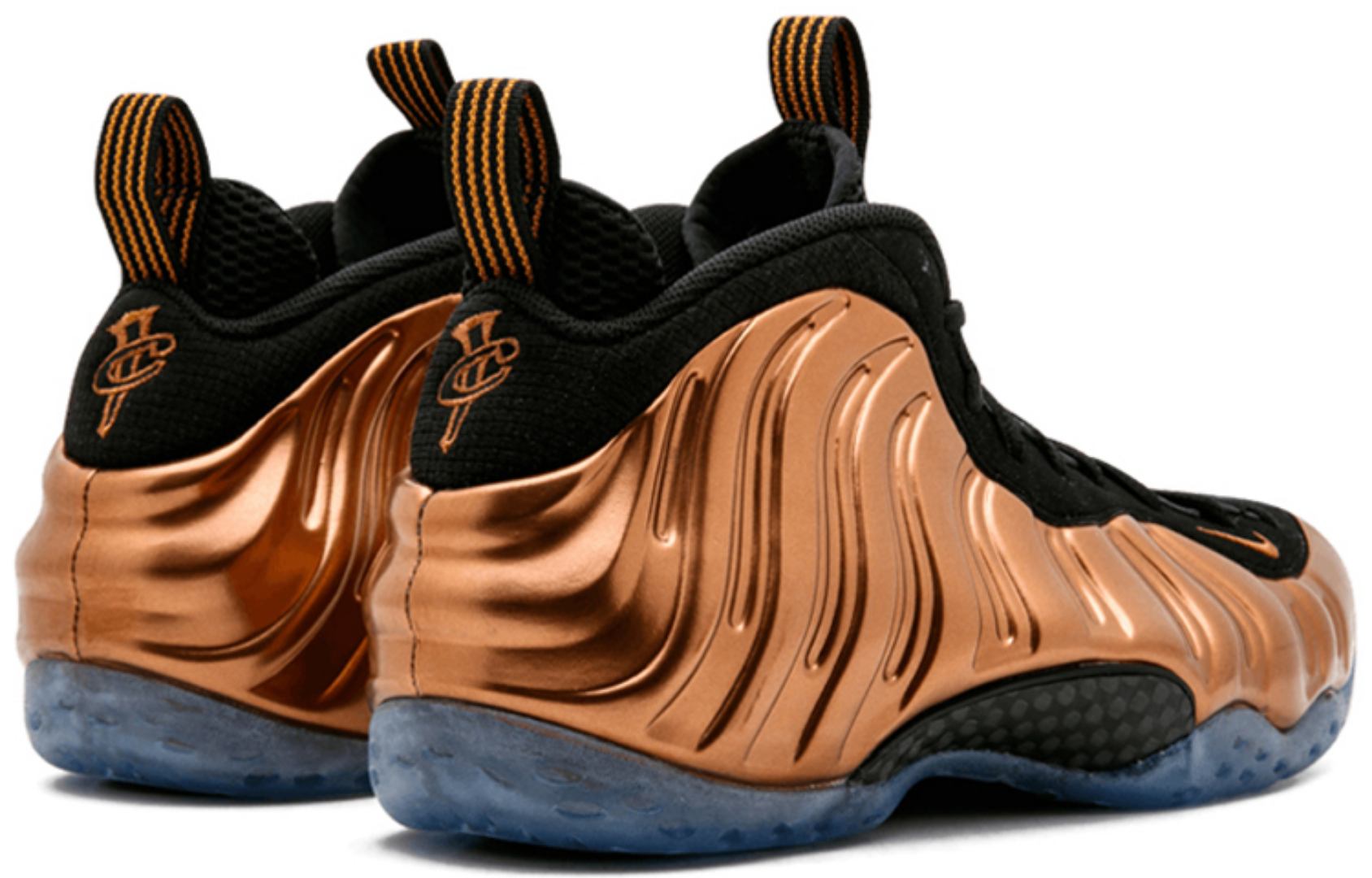 Фото № 3 с приближением к товару «‎ Nike Foamposite One Vintage basketball shoes Metallic CopperBlack»