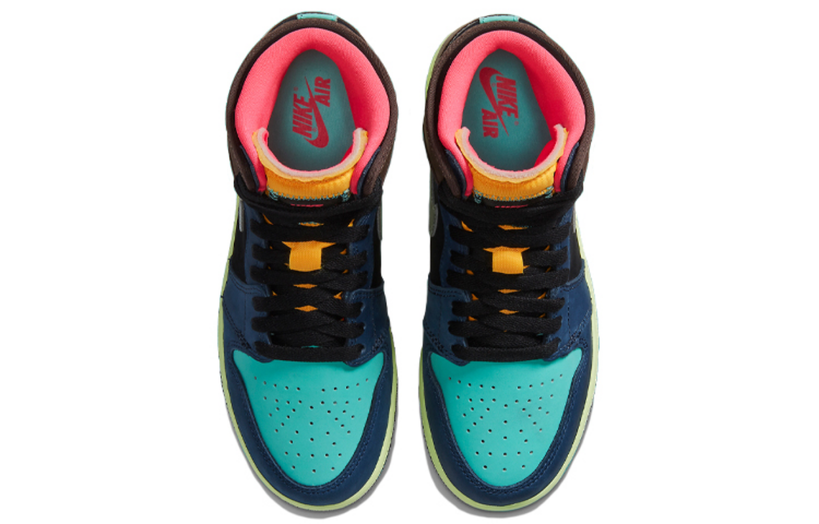 Фото № 4 с приближением к товару «‎Air Jordan 1 Retro High OG "Bio Hack" (GS) Multicolor»