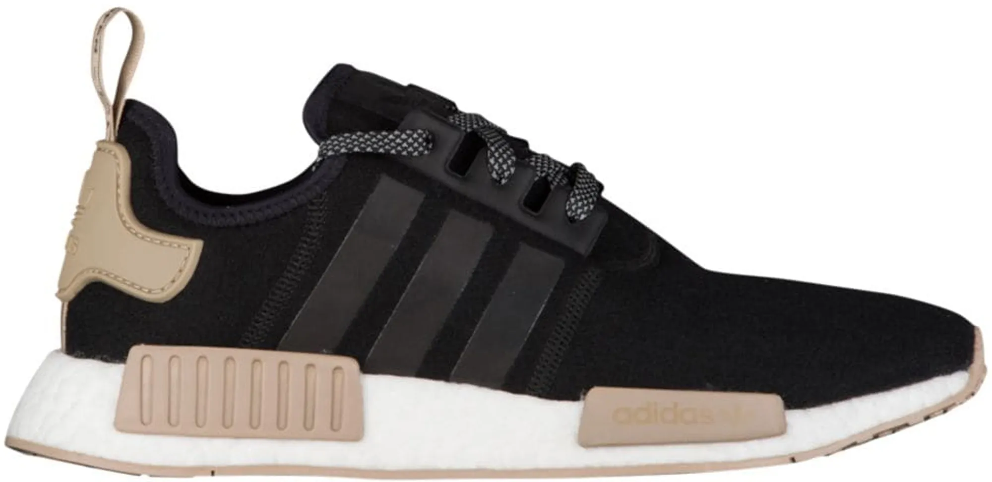 Фото № 1 с приближением к товару «‎adidas NMD R1 Black White Trace Khaki»