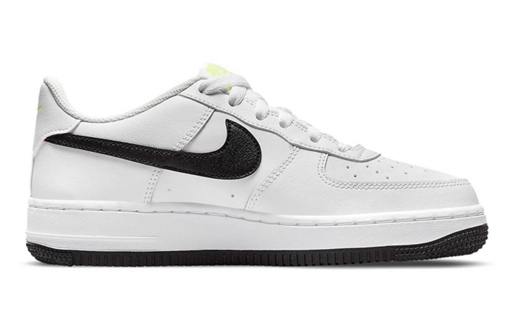 Фото № 2 с приближением к товару «‎Nike Air Force 1 Low GS 'Just Do It - White Volt'»