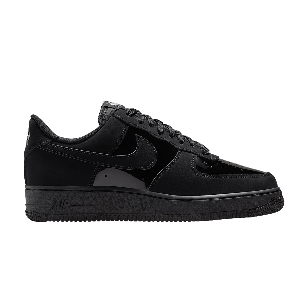 Nike Women's Air Force 1 07 SE Black Metallic Silver